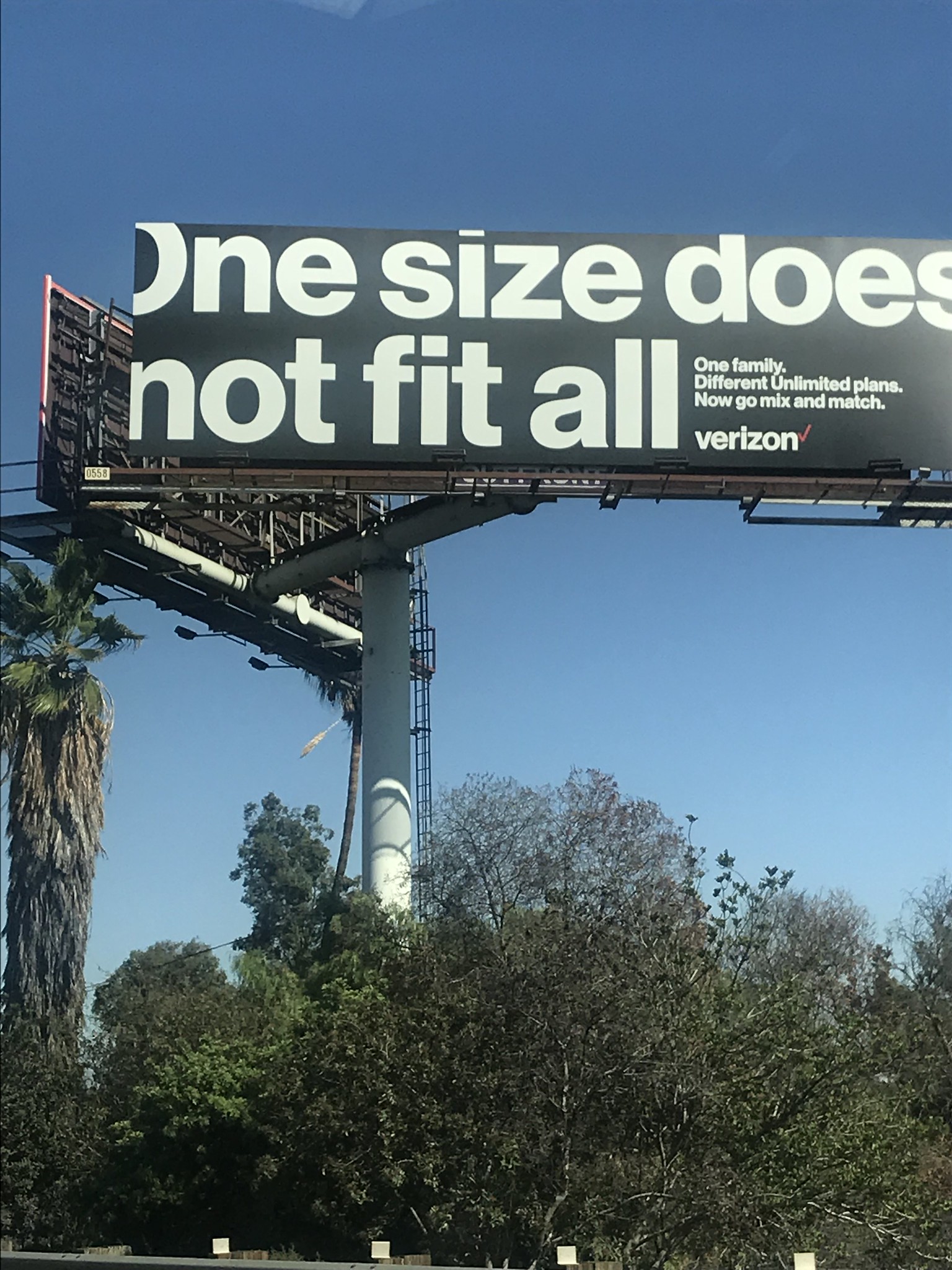 Billboard reading 'One size does not fit all'